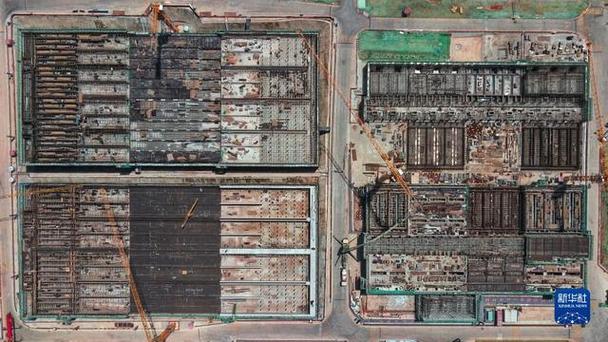 深圳南山水厂扩建工程建设现场(无人机照片,7月9日摄).